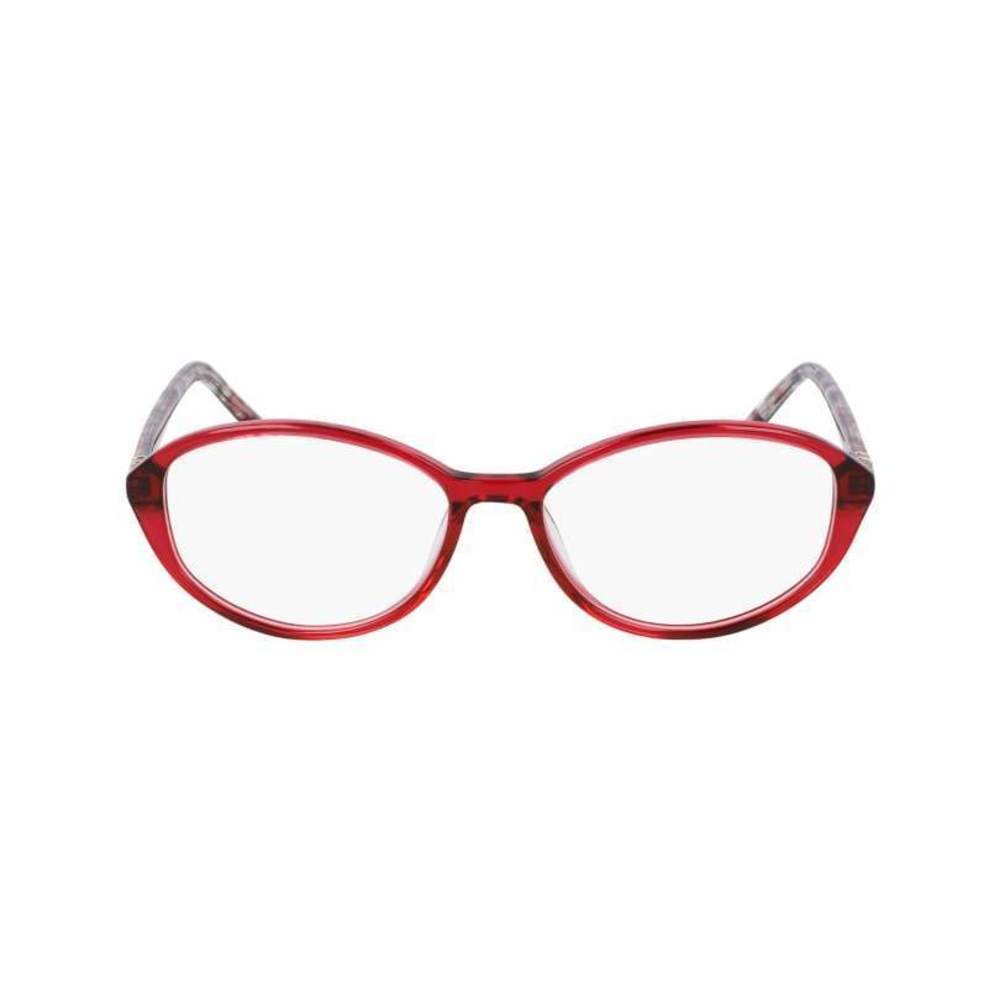 Marchon NYC M 5025 N Eyeglasses 625 Crystal Red Red Marble 55mm